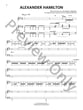 Alexander Hamilton piano sheet music cover